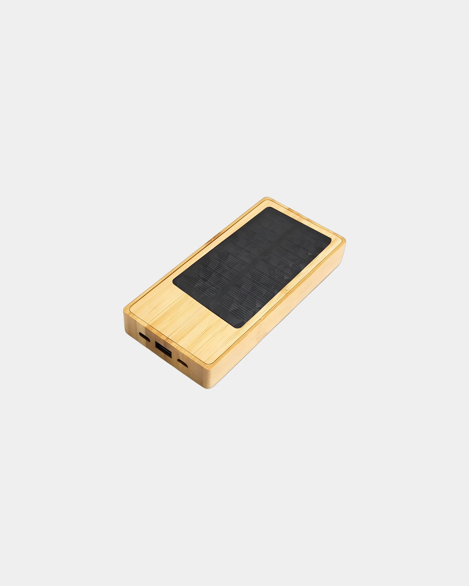 Batterie de secours solaire bambou FSC 8000mAh - 1
